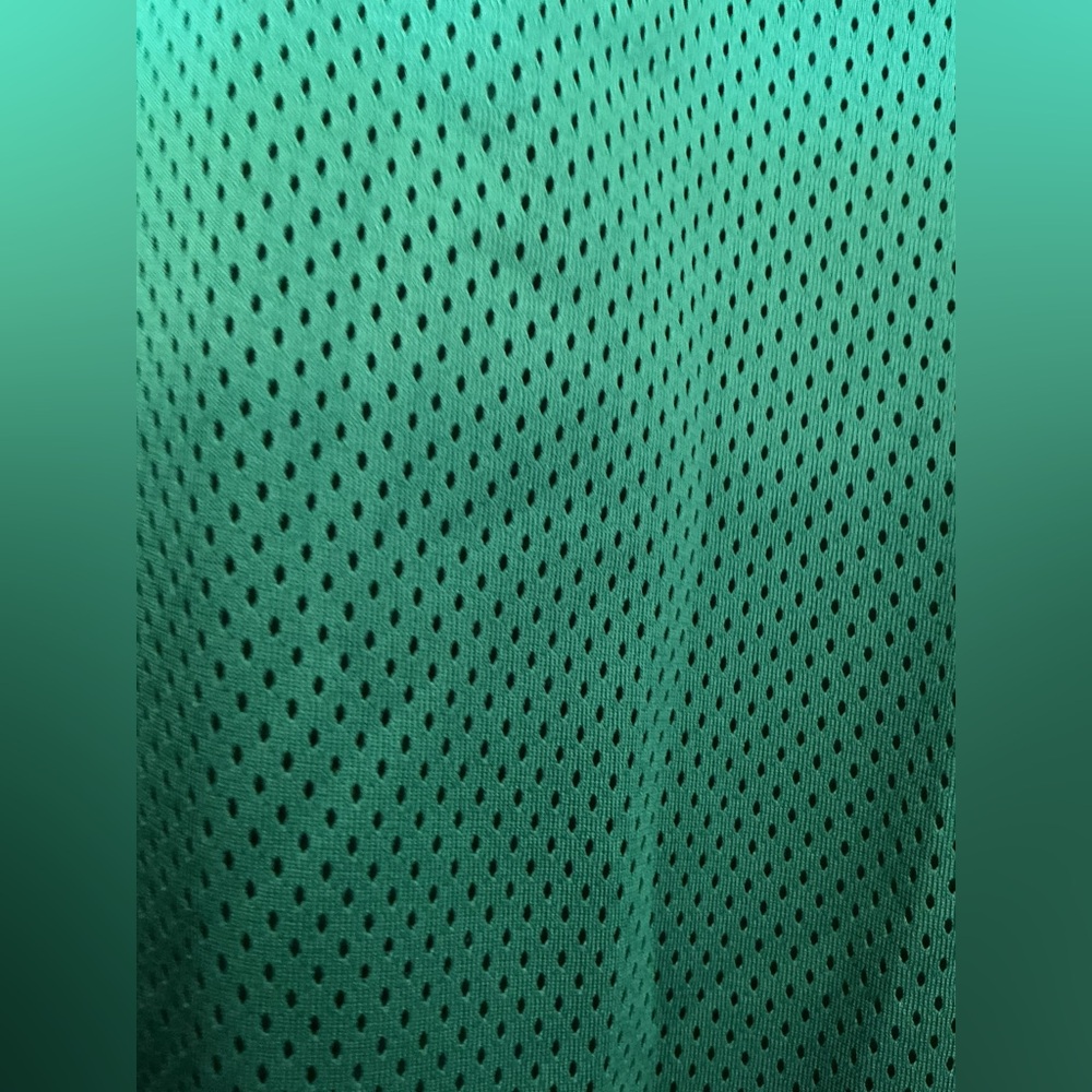 No Boundaries Green Mesh Football Crop Jersey with White 02 - Picture 6 of 6